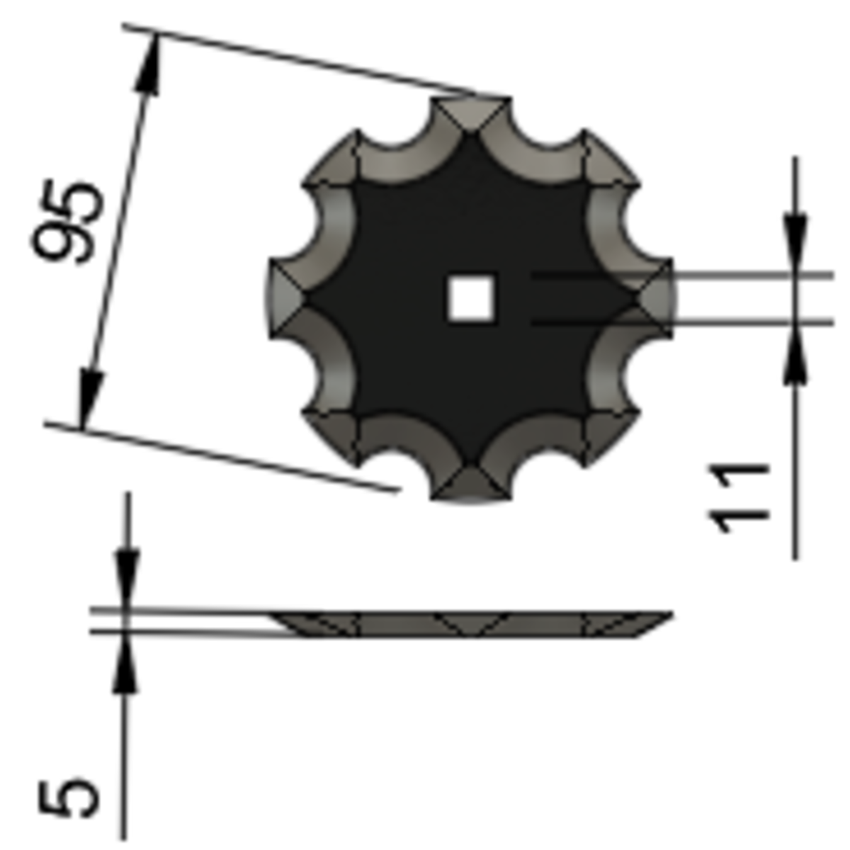 Seko gwiazdka 95mm