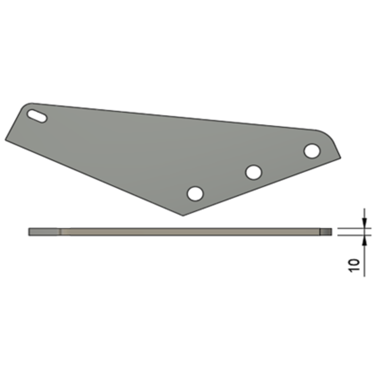 Nóż do paszowozu Podpora 10 mm Uniwersalny 20 mm – 100106S
