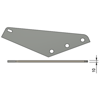 Nóż do paszowozu Podpora 10 mm Uniwersalny 20 mm – 100106S