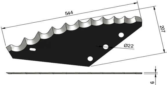 Uniwersalny hakowy 22mm
