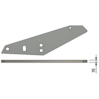 Nóż do paszowozu Podpora 10 mm JF – długi – 102308S