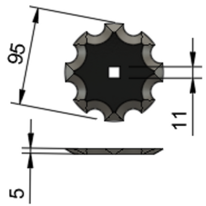 Seko gwiazdka 95mm
