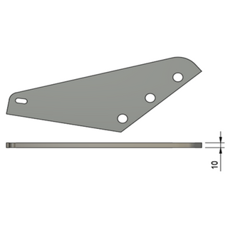Nóż do paszowozu Podpora 10 mm Tatoma – 103006S