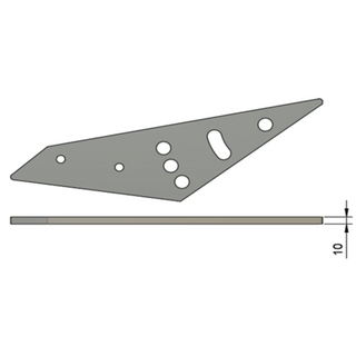 Nóż do paszowozu Podpora 10 mm Pronar – regulowany – 103305S